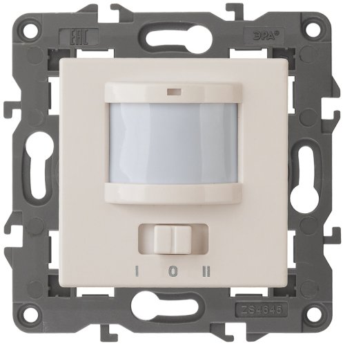 Датчик двежения без рамки Эра Elegance 180-240В 200Вт слоновая кость фото Датчик двежения без рамки Эра Elegance 180-240В 200Вт слоновая кость картинка